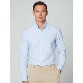 Camisa Oxford de Hombre Slim Azul Claro Hackett