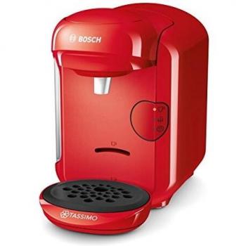 Cafetera Automática Multibebidas Bosch Tassimo Vivy 2 TAS1403, Compacta, Roja, 1300W con Depósito de 0