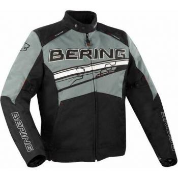 Bering Bario Giacca moto tessile S Nero Grigio Bianco