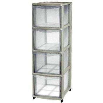 Cajonera Tontarelli Color Crema Transparente