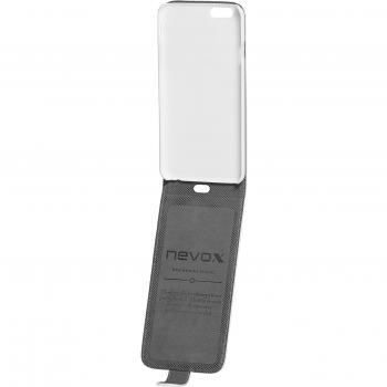 Pochette à Rabat Flip Nevox 1263 – Étui pour iPhone 6 (Blanc/Gris)