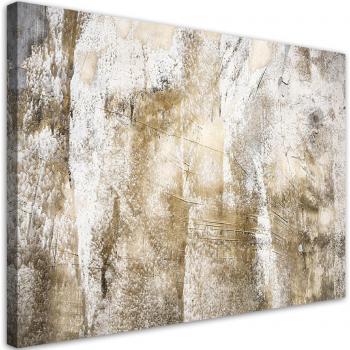 Toile Abstraite Vintage 60x40 en Or