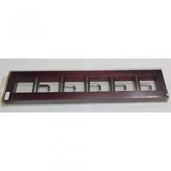 Appendiabiti in legno 49x10 cm marrone scuro