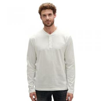 STREET ONE MEN Baumwollshirt mit Knopfleiste
