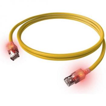 Easylan CS1OYADAD0005 RJ45 Cavo Patch CAT 6A S/FTP 0,00 m Giallo – Doppia Schermatura, Privo di Alogeni, Ritardante di Fiamma