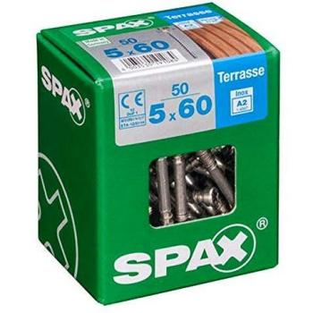 Vite Spax per terrazza in acciaio inox A2 5 x 60 mm