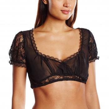 Stockerpoint Trachtenbluse für Damen, Modell B-5050, Schwarz, Größe 36