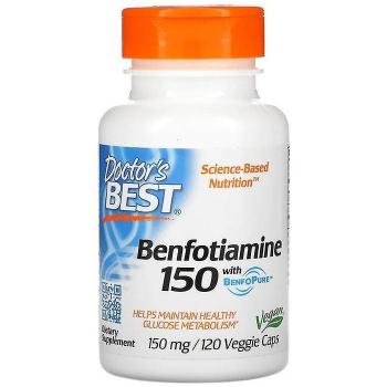 Doctors Best Benfotiamine 150mg with BenfoPure 120 Vegicaps