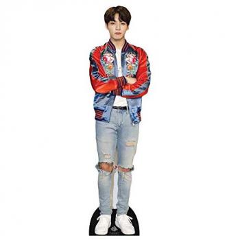 Jeon Jung‑kook (Jungkook) Pappaufsteller – BTS Bangtan Boys, Roter Anzug – 90 