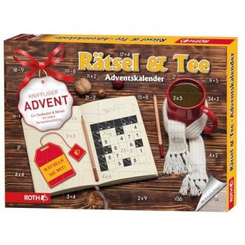 Kreativer Adventskalender mit Tee und Rätseln