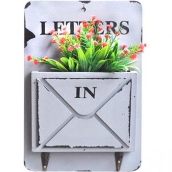 Distributeur mural de lettres extérieur blanc