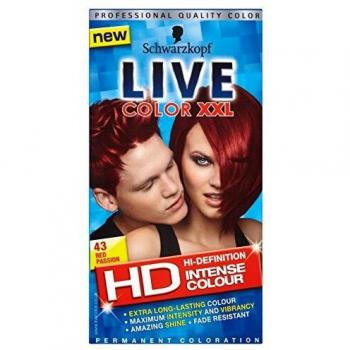 Schwarzkopf 3x LIVE Red Passion Tinte Rojo 043