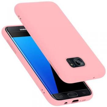 Cadorabo Custodia TPU Rosa per Galaxy S7 Edge
