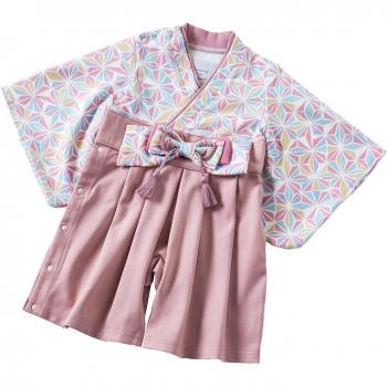 Pasti e Vestiti Ragazzi e Ragazze Hakamata Rosa 80cm
