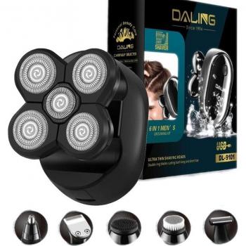 Recortadora multifunción 6‑en‑1 para cuerpo y rostro con pantalla LED