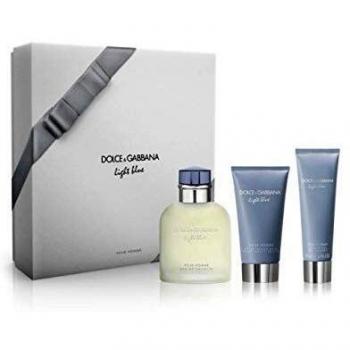 Dolce & Gabbana Light Blue Homme Perfume 125ml + Gel de Ducha 50ml + Bálsamo After Shave 75ml