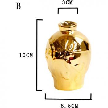 Goldene Terrarium-Vase für Pflanzen