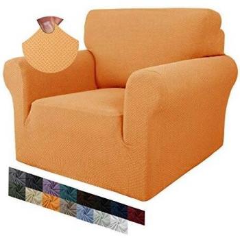 MAXIJIN Housse de Chaise Creative Jacquard pour Salon, Housse de Fauteuil Antidérapante Super Extensible avec Accoudoirs, Housse de Canapé 1 Pièce pour Chiens