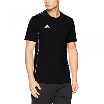 Adidas Core18 Tee T-Shirt Homme, Noir (Noir/Blanc), FR : L