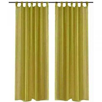 2 x Voile Vorhang Gardine 140 x 225 cm transparent