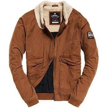 Superdry Rookie Winter Aviator Bomberjacke – Braun – XXL
