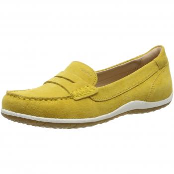 Mocasines Geox D Vega Moc a para Mujer, Color Amarillo