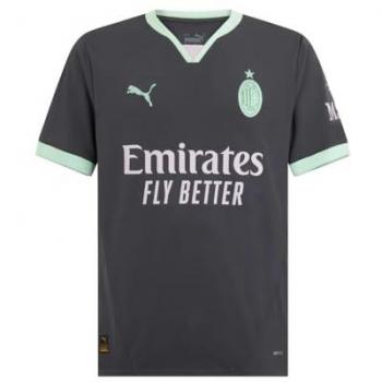 Puma 24/25 AC Milan Third Sleeve Shirt – Shadow Gray, Fresh Mint – Large