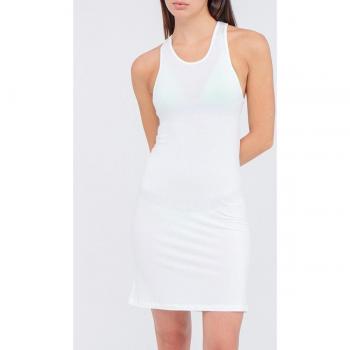 Calvin Klein Swimwear Strandkleid KW0KW02145 Weiß Slim Fit