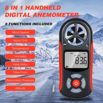 Portable Anemometer with Dew Point and Barometric Pressure