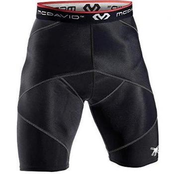 McDavid 8200 Men’s Compression Shorts with Hip Spica – Black M