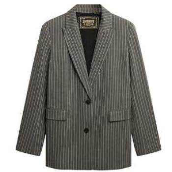 Veste Boyfriend Superdry Rayures Grises