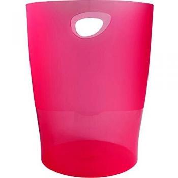Eco‑Bin Raspberry Paper Trash Can, 15L Capacity