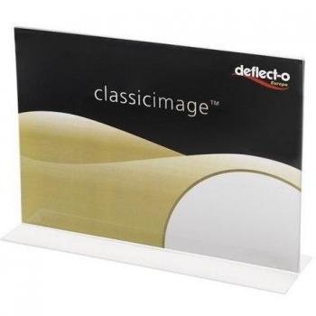 Deflecto Classic Image Tischaufsteller A5 quer transparent