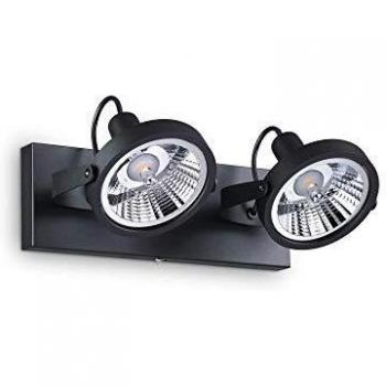 Ideal Lux Glim 2 Black Light Fixture
