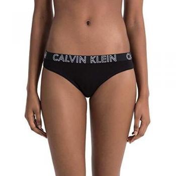 Calvin Klein Damen String Thong, Schwarz, 38 (M)