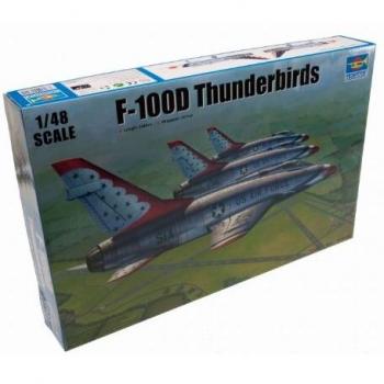 F‑100D Thunderbirds – Maquette 1:48 « Trumpeter »