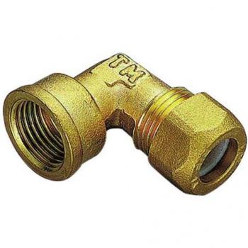 Tiemme Raccordo Curvo Femmina 3/4' con Ogiva in PTFE