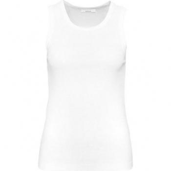 OPUS Geripptes Tanktop ILESSO Slim aus BCI Baumwollmix, Größe 36