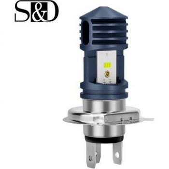 Bombilla LED H6 P15D para faro de moto, 4000lm, BA20D