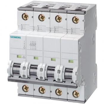 Interrupteur 4P 63A 25kA Type C Siemens 4 Modules