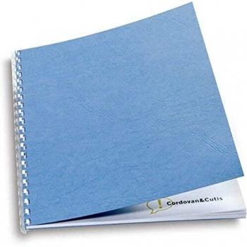 GBC LeatherGrain Binding Cover A4 250 gsm Blue 25 CN040029