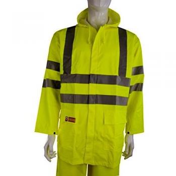 Medium Fire Retardant Anti-Static Work Jacket in Saturn Yellow