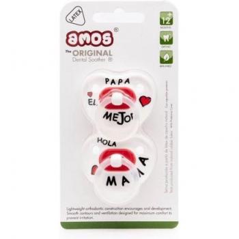 Amos Sucette 12M+ en Latex Papa et Maman