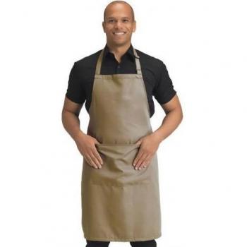 One Size Grembiule Dennys Nero con Pettorina Tascabile