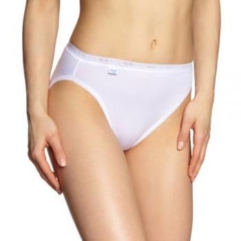 Sloggi Basic+ Tai Damen Slip 2er Pack Weiß Baumwolle