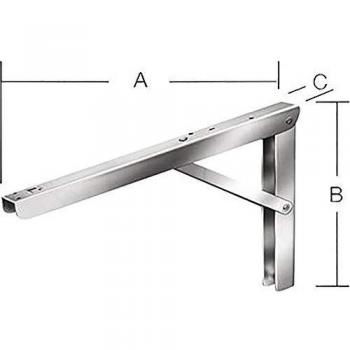 Équerre Pliante Galva 300x200mm