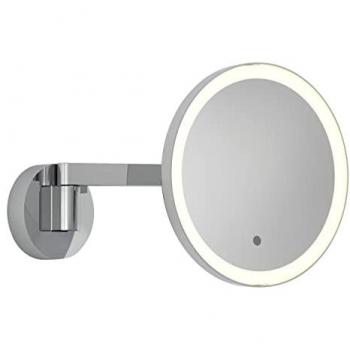 Espejo de Baño con Luz LED Redondo Orientable Cromo IP44