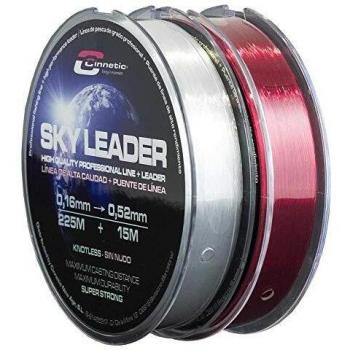 Red Inferno 225×15M Tapered Leader (Unisex) – 0.26–0.57 mm