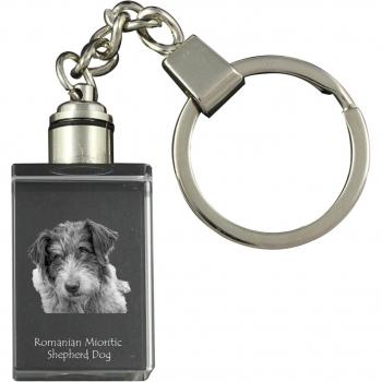 Portachiavi trasparente con foto del Cane Pastore Mioritico