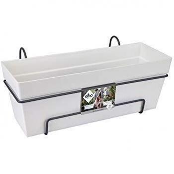 Maceta Elho Blanco Rectangular 50 cm de Polipropileno Plástico